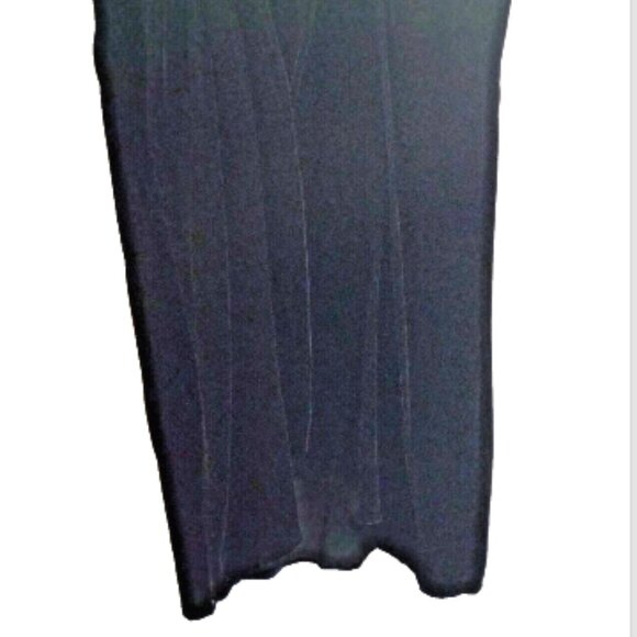 VTG Black Velvet Wrap Dress Sz 12 Midi Holiday Christmas Cocktail Party - Picture 4 of 11